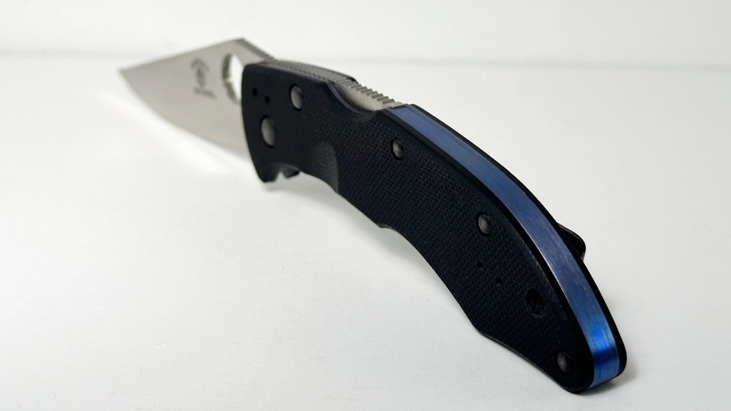 Benchmade | Harley Davidson Mini Pika 13412 Pre-Owned | Satin 9Cr13 Clip Point Blade & Black G-10 Handle - Lockback w/ Round Hole | Made in China