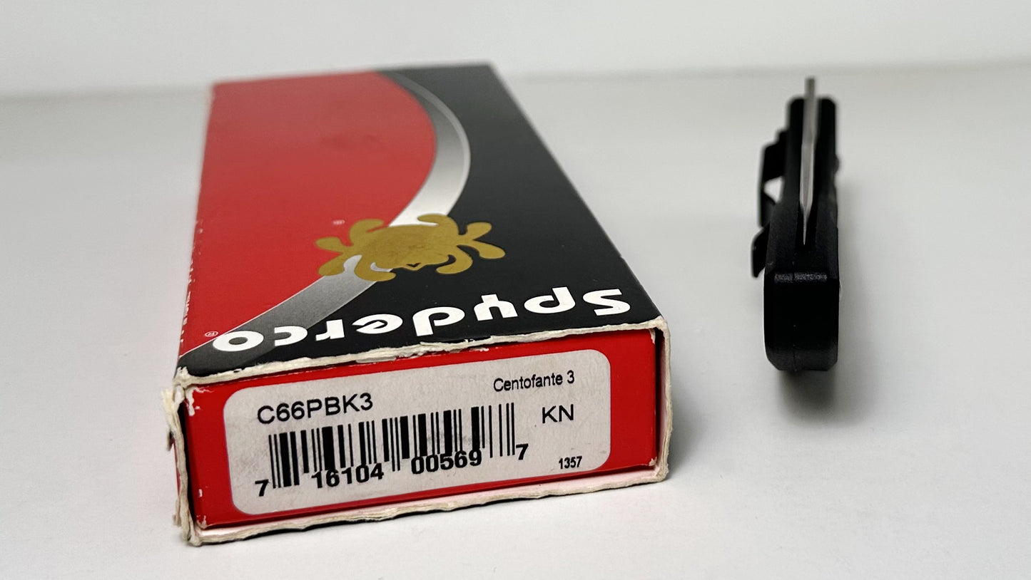 Spyderco Centofante 3 C66PBK3 Pre-Owned -Satin VG-10 Modified Blade & Black FRN Handle Scales - Lockback Manual w/ Round Thumb Hole | Made in Japan