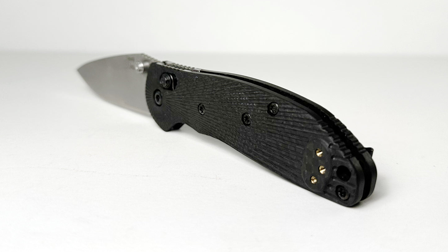Hogue Doug Ritter Mini RSK MK1-G2 Pre-Owned LNIB 54120-EXLRSK - Tumbled CPM Magnacut Drop Point Blade & Carbon Fiber Handle - ABLE Lock Folder w/ Dual Studs | Made in USA