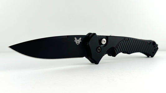 Benchmade Rukus II Automatic 9600BK PRE-OWNED Tactical Black CPM S30V & 6061-T6 Aluminum | Made in USA, 2018
